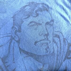 Fun Six Flags Men’s XL T-Shirt Superman The Escape Rare Blue Rollercoaster Tee